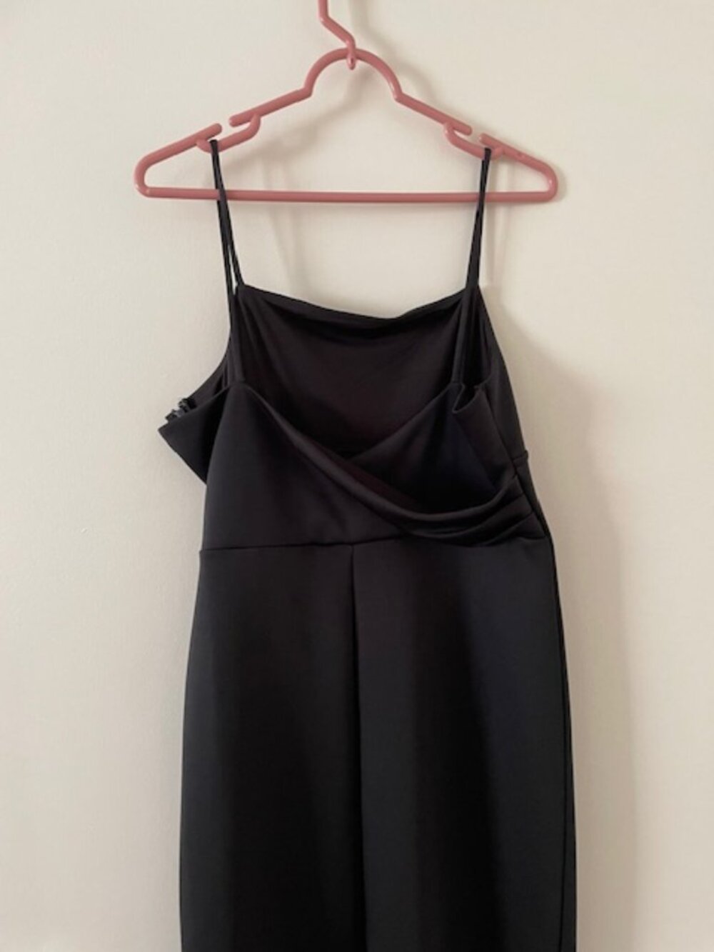 Square Neckline Midi Dress - OAK + FORT - Black - Size L - Picture 2 of 4